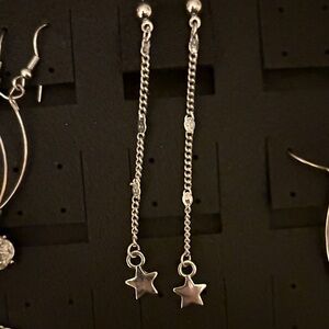 Torrid Silver Star Dangle Earrings